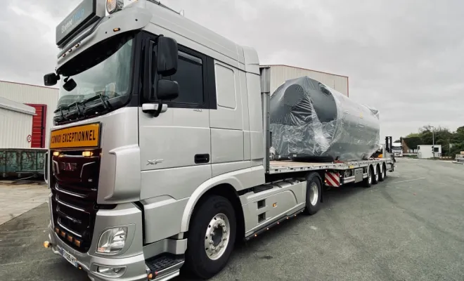 Transport de masse indivisible, Rouen, ELTS – Étienne Leloup Transports Spéciaux