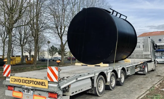 Transport de masse indivisible, Rouen, ELTS – Étienne Leloup Transports Spéciaux