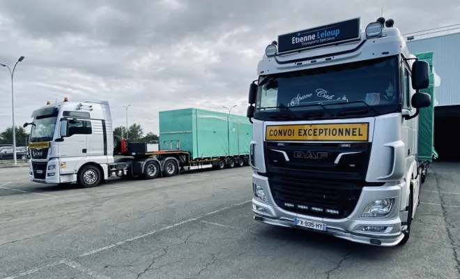 Acheminement de machines-outils vers Douai, Rouen, ELTS – Étienne Leloup Transports Spéciaux